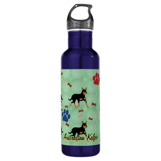 Australian Kelpie Trinkflasche (Vorderseite)