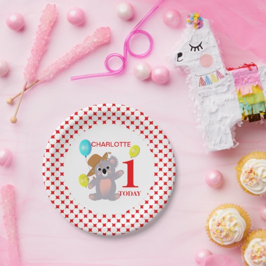 Australian Koala Bear Niedlich Graphic Pappteller (Party)