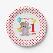 Australian Koala Bear Niedlich Graphic Pappteller (Vorderseite)