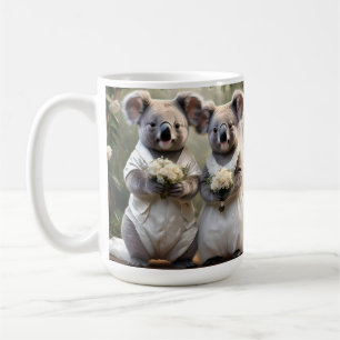 Australian Koala Bear White Wedding, Kaffeetasse
