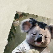 Australian Koala Bear White Wedding, Strandtuch (Beispiel)