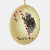 Australian Koala Christmas Candy Cane Keramik Ornament (Rechts)