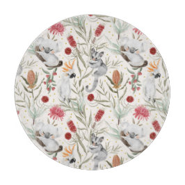 Australian Koala Cockatoos Proteas Naturemuster Schneidebrett