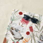 Australian Koala Cockatoos Proteas Naturemuster Strandtuch (Beispiel)