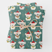 Australian Koala Weihnachten Geschenkpapier Set (Beispiel)