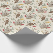 Australian Koalas, Kookaburras and Native Flora Geschenkpapier (Ecke)