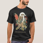 Australian Kookaburra and Wildflowers T-Shirt (Vorderseite)