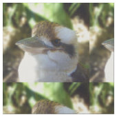 Australian Kookaburra Closeup Face, Stoff (Nahaufnahme)