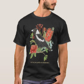 Australian Magpie and Wildflowers T-Shirt (Vorderseite)