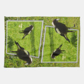 Australian Magpie Bird Popout Art, Geschirrtuch (Horizontal)