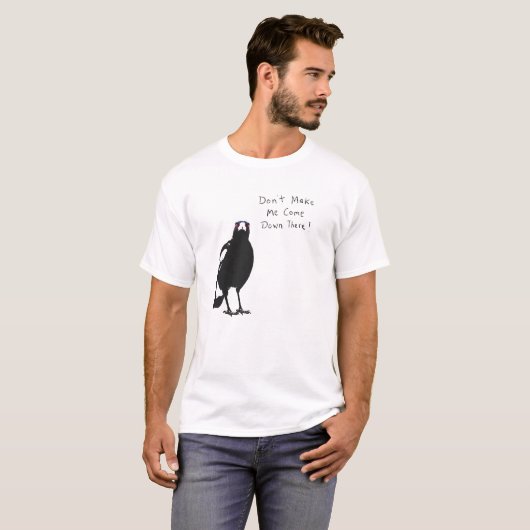 australian magpie C T-Shirt (Vorne ganz)