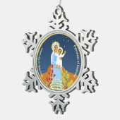 Australian Mary Help of Christians Schneeflocken Zinn-Ornament (Rechts)