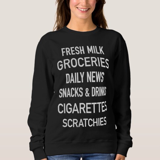 Australian Milk Bar bodega Corner Store advertisem Sweatshirt (Vorderseite)