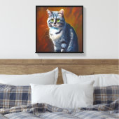 Australian Mist Cat Leinwanddruck (Insitu (Schlafzimmer))