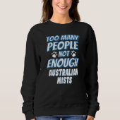 Australian Mist Cat Sprichwort Introvert Sweatshirt (Vorderseite)