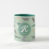 Australian Native Animals Eucalyptus Green Initial Tasse (Zentrum)