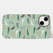 Australian Native Animals Eucalyptus Green Pattern Case-Mate iPhone Hülle (Rückseite (Horizontal))