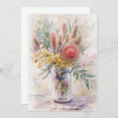 Australian Native Florals, Birthdays, Dankeskarte (Vorne/Hinten)