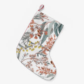 Australian native flowers. Seamless pattern black Kleiner Weihnachtsstrumpf (Vorderansicht (hängend))