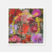 Australian Native Wild Blume Cocktail Serviette (Vorderseite)