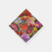 Australian Native Wild Blume Cocktail Serviette (Ecke)