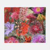Australian Native Wild Blume Fleecedecke (Vorderseite (Horizontal))