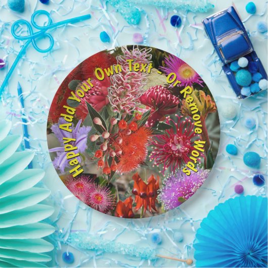 Australian Native Wild Blume Large 9" Pappteller (Party)