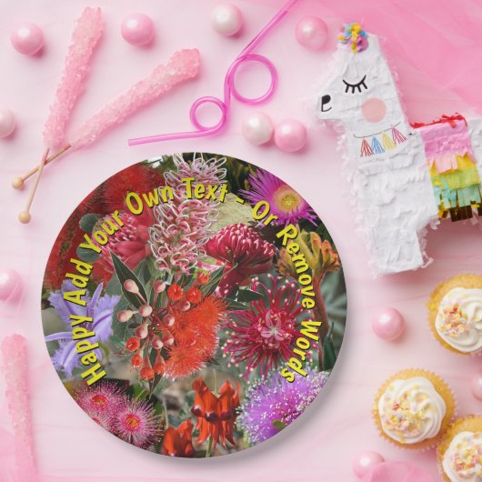 Australian Native Wild Blume Large 9" Pappteller (Party)