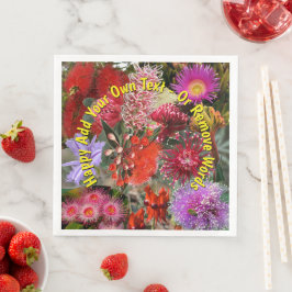 Australian Native Wild Blume Large Serviette