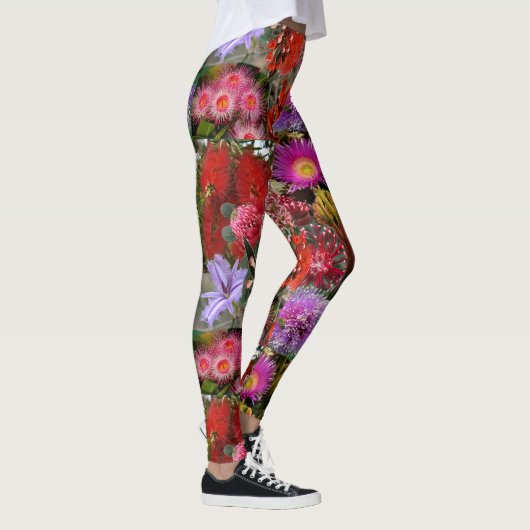 Australian Native Wild Blume Leggings (Rechts)