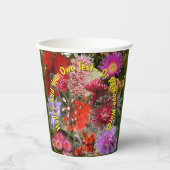 Australian Native Wild Blume Pappbecher (Vorderseite)