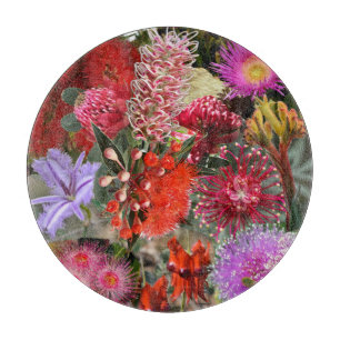 Australian Native Wild Blume Round Schneidebrett