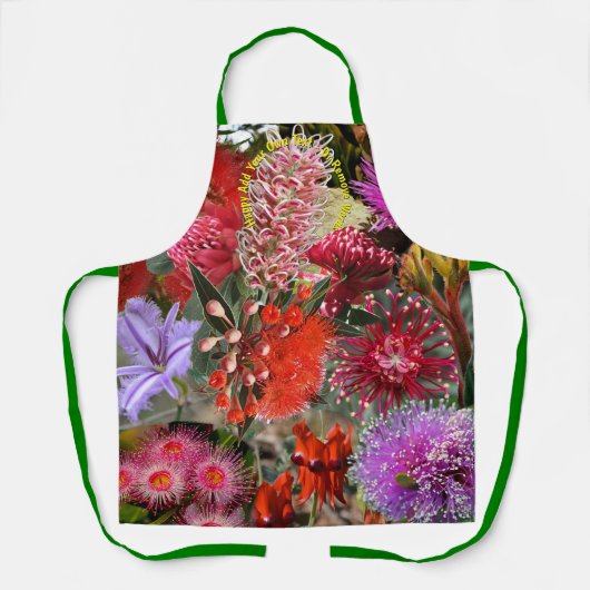 Australian Native Wild Blume Schürze (Vorderseite)