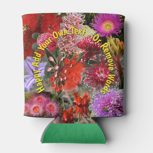 Australian Native Wild Blume Stubby Holder Dosenkühler (Rückseite)