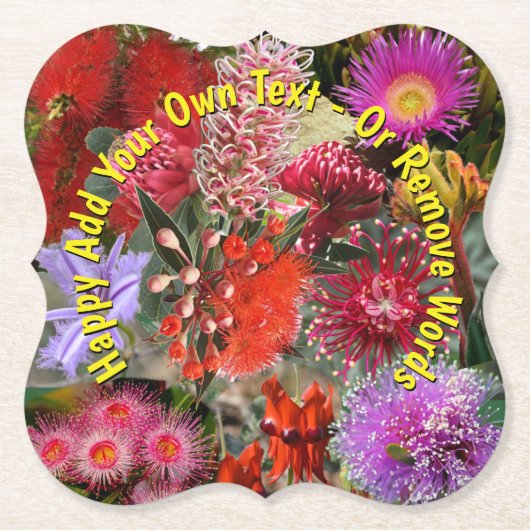 Australian Native Wild Blume Untersetzer (Vorderseite)