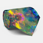 Australian Opal Gemstone Print Krawatte (Gerollt)