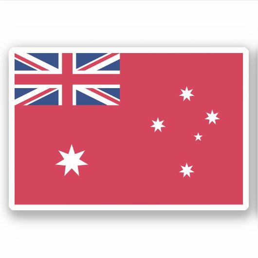 Australian Red Ensign Aufkleber (Vorderseite)