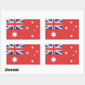 Australian Red Ensign Rechteckiger Aufkleber (Blatt)