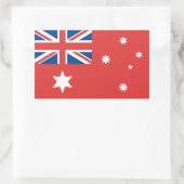 Australian Red Ensign Rechteckiger Aufkleber (Tasche)