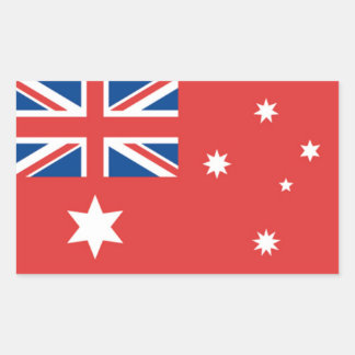 Australian Red Ensign Rechteckiger Aufkleber