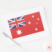 Australian Red Ensign Rechteckiger Aufkleber (Umschlag)