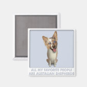 Australian Red Merle Shepherd Favorite Magnet (Vorderseite/Rückseite)