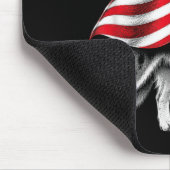 Australian Shepherd 4. Juli Amerikanische Flagge Mousepad (Ecke)