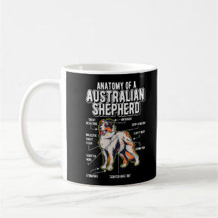 Australian Shepherd Anatomy Funny Dog Kaffeetasse
