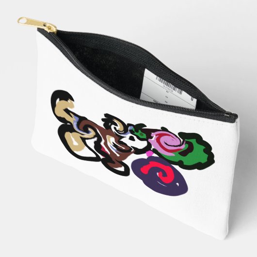 Australian shepherd and roses joy zubehörtasche (Offen)