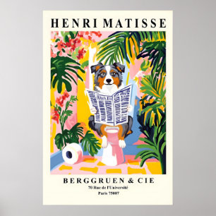 Australian Shepherd auf Toilette Poster Matisse St