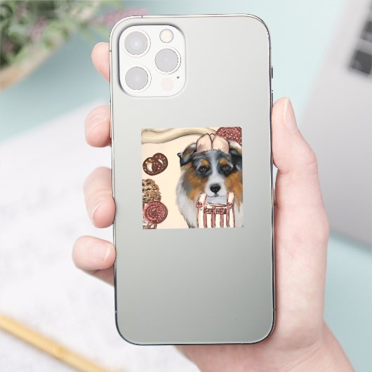 AUSTRALIAN SHEPHERD AUFKLEBER (Telefon)