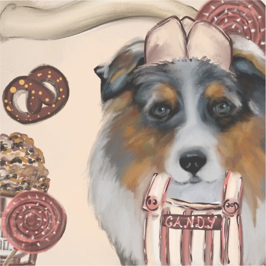 AUSTRALIAN SHEPHERD AUFKLEBER (Vorderseite)