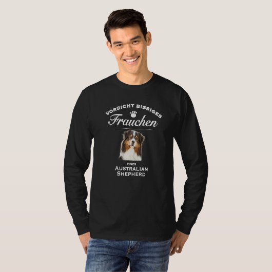 Australian Shepherd   Aussie  Australian Shepherd T-Shirt (Vorne ganz)