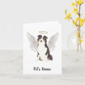 Australian Shepherd Aussie Beileid Memorial Karte (Gelbe Blume)